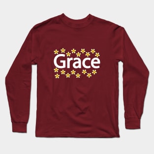 Grace being graceful with flowers Long Sleeve T-Shirt